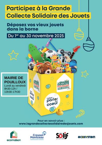 Grande Collecte Solidaire des Jouets du 1er au 30 novembre 2025